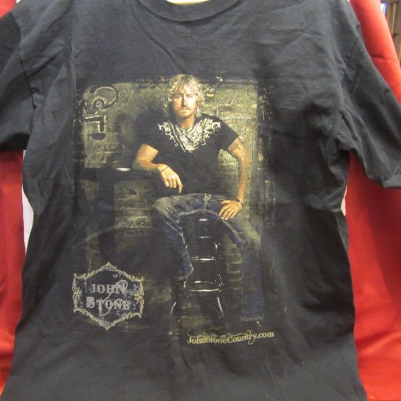 2014 JOHN STONE CRUISE SHIRT, FROM THE KID ROCK CRUISE, BLACK, LARGE - Picture 2 of 6